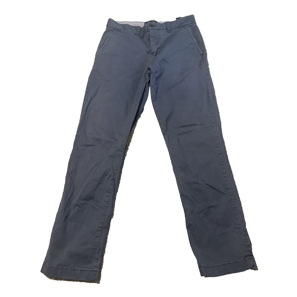 Tommy Hilfiger Men’s 30x29 Blue Chino Pants Stretch Casual Classic Fit